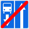 5.10.2 End of the road with a lane for fixed-route vehicles