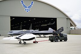 Towing the X-44A to the Research and Development Gallery at NMUSA