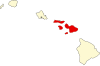 Comitatul Maui map