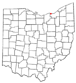 Location of Bay Village in Ohio