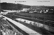 Choignes au siècle dernier au bord du canal de la Marne à la Saône.