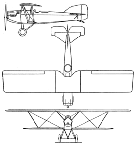 vue en plan de l’avion