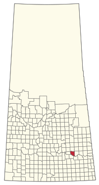 Location of the RM of Abernethy No. 186 in Saskatchewan