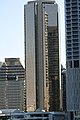 AMP Place. Brisbane. Completed in 1977. An early example of late modern curtain walled mirror glass skyscraper.