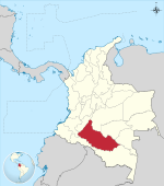 Location of Caquetá