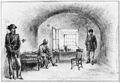 Davis imprisoned in Fort Monroe (1865, by Alfred R. Wauld)