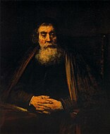 Rembrandt Portrait of an Old Man, possibly a depiction of John Amos Comenius, 102 × 83 cm.