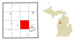 Location within Wexford County