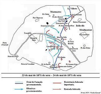 By the end of the 24th, the French Army had captured Montmartre