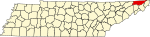 State map highlighting Sullivan County