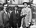 André Salmon, Modigliani, and Pablo Picasso in Montparnasse (1916), photographed by Jean Cocteau