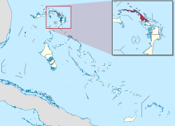 Location of the District of North Abaco