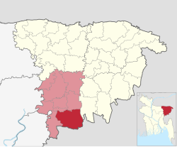 Location of Chunarughat