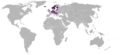 Countries by percentage of Protestants in 1545