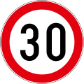 B30 Speed limit (30 km/h)