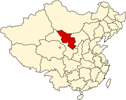 寧夏省の位置
