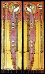 Panouri brodate de Margaret Macdonald Mackintosh (1902)