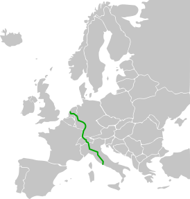 Схема маршрута E35