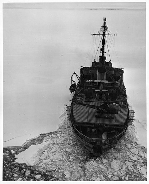 File:Icebreaker with Equipment in Antarctica.jpg