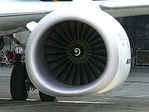 Engine of a 737-800