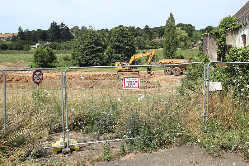 File:Travaux de mise en dérivation de l’Anille à Saint-Calais le 18 juillet 2024 - 06.jpg