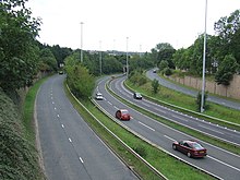 A690 through Houghton-le-Spring - geograph.org.uk - 2583962.jpg