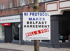 Anti NI Protocol poster in Larne, March 2021.jpg