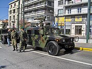 ギリシャ陸軍の車両。ミラン対戦車ミサイルを搭載している。