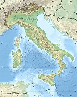 Colli Albani na mapi Italije