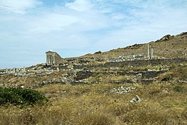 La terrasse des temples des dieux étrangers.