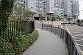 The view south down Barrack Road as it curves into line with the west stand, with the junction left into the carp park straight ahead