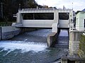 Le barrage de Saumont, près du parc du même nom.