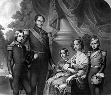 Léopold Ier et sa famille.