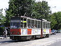 Tramvaj KT4 v rumunském městě Galati