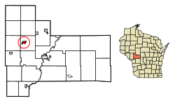 Location of Hixton in Jackson County, Wisconsin.