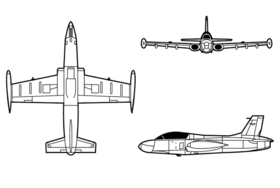 vue en plan de l’avion