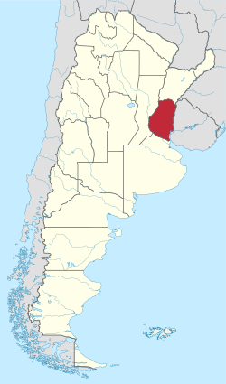 エントレ・リオス州の位置