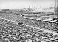 Image 2This 1941 photograph shows the maze of livestock pens and walkways at the Union Stock Yards, Chicago. Image credit: John Vachon, Farm Security Administration (photographer), Darwinek (digital retouching) (from Portal:Illinois/Selected picture)