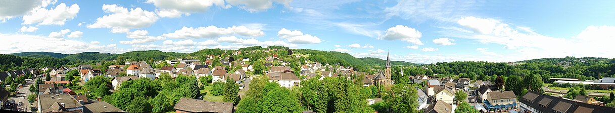 Gezicht op stadsdeel Rosbach