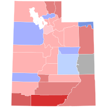 1956 Utah gubernatorial election results map by county.svg