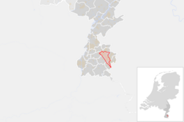 Locatie van de gemeente Heerlen (gemeentegrenzen CBS 2016)