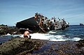 A view of the capsized Philippine destroyer escort BRP Datu Kalantiaw