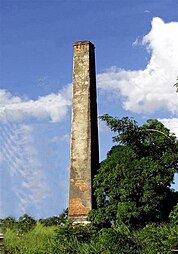 Chimney at former sugar producing Hacienda Santa Catalina