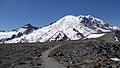 Top of First Burroughs Mountain view of Rainier