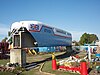 The prototype Tracked Hovercraft, RTV 31, preserved at Railworld