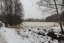 Kassmyrasjön i februari 2021.