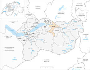 Poziția localității Meiringen