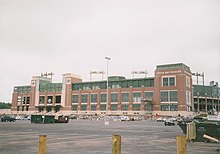 View of the outside of Lambeau Field