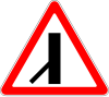 Minor road three-way intersection