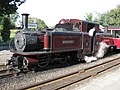 Ffestiniog Railway locomotive Merddin Emrys at Minffordd Taken on 18 Sep. Uploaded by me on 29 Dec 2009.